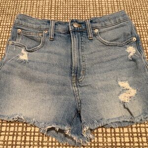 Madewell Light Blue Jean Shorts